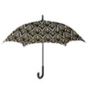 art deco gold black shell pattern Hook Handle Umbrellas (Small) View3