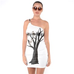 Dead Tree  One Soulder Bodycon Dress by Valentinaart