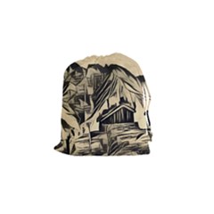 Ink Art Drawstring Pouches (small)  by NouveauDesign