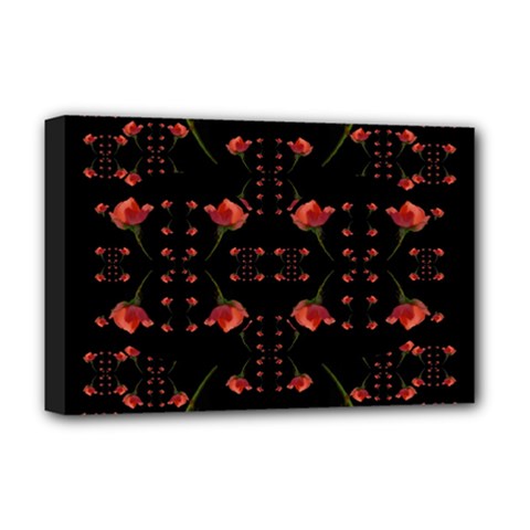 Roses From The Fantasy Garden Deluxe Canvas 18  X 12   by pepitasart