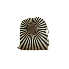 Art Deco Goldblack Drawstring Pouches (small)  by NouveauDesign