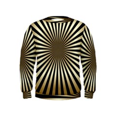 Art Deco Goldblack Kids  Sweatshirt by NouveauDesign
