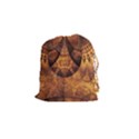 Beautiful Gold And Brown Honeycomb Fractal Beehive Drawstring Pouches (Small)  View1