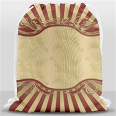 Art Deco Red Drawstring Bag (large) by NouveauDesign