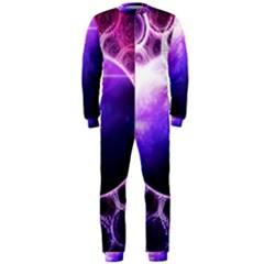 Beautiful Violet Nasa Deep Dream Fractal Mandala Onepiece Jumpsuit (men)  by jayaprime