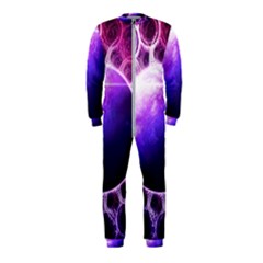 Beautiful Violet Nasa Deep Dream Fractal Mandala Onepiece Jumpsuit (kids) by jayaprime