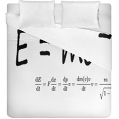 E=mc2 Formula Physics Relativity Duvet Cover Double Side (king Size) by picsaspassion