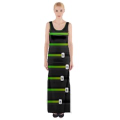 Stock Illustration Rendering Seven Volume Maxi Thigh Split Dress by Mariart