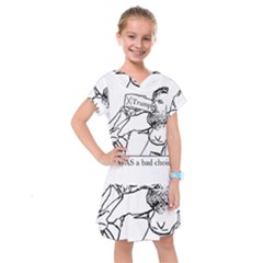 Trump Novelty Design Kids  Drop Waist Dress by PokeAtTrump