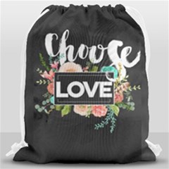 Love Drawstring Bag (large) by NouveauDesign