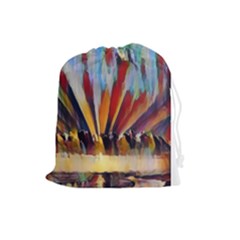 3abstractionism Drawstring Pouches (large)  by NouveauDesign