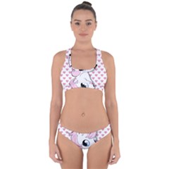 Baby Unicorn Cross Back Hipster Bikini Set by Valentinaart