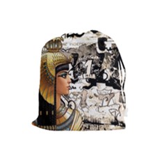 Cleopatra Drawstring Pouches (large)  by Valentinaart