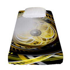 Incredible Eye Of A Yellow Construction Robot Fitted Sheet (single Size) by jayaprime