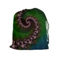 Benthic Saltlife Fractal Tribute for Reef Divers Drawstring Pouches (Extra Large) View1