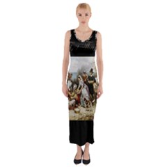 The First Thanksgiving Fitted Maxi Dress by Valentinaart