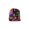 Abstract A Colorful Modern Illustration Drawstring Pouches (XS)  View2