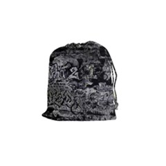Graffiti Drawstring Pouches (small)  by ValentinaDesign