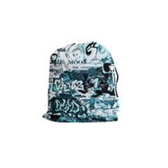 Graffiti Drawstring Pouches (small)  by ValentinaDesign