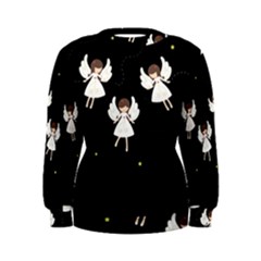 Christmas Angels  Women s Sweatshirt by Valentinaart