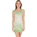 Green square Background Color Mosaic Bodycon Dress View1