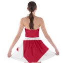 Heart Love Flag Denmark Red Cross Strapless Bra Top Dress View2