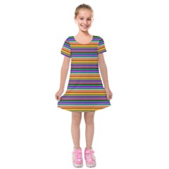 Pattern Kids  Short Sleeve Velvet Dress by gasi