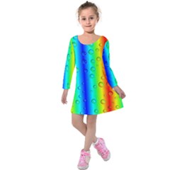 Pattern Kids  Long Sleeve Velvet Dress by gasi