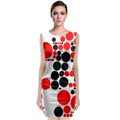 Pattern Sleeveless Velvet Midi Dress by gasi