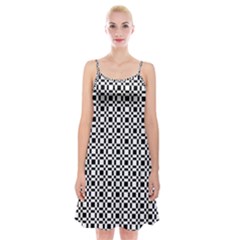 Pattern Spaghetti Strap Velvet Dress by gasi