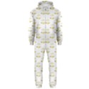 Gold Scales Of Justice on White Repeat Pattern All Over Print Hooded Jumpsuit (Men)  View1