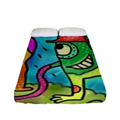 Painting Painted Ink Cartoon Fitted Sheet (full/ Double Size) by Celenk