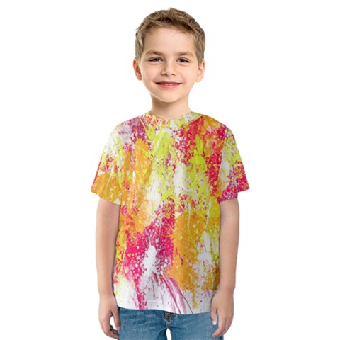 Painting Spray Brush Paint Kids  Sport Mesh Tee by Celenk