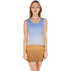 Desert Dunes With Blue Sky Bodycon Dress by Ucco