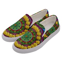 Bohemian Chic In Fantasy Style Men s Canvas Slip Ons by pepitasart