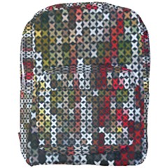 Christmas Cross Stitch Background Full Print Backpack by Celenk