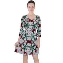 Christmas Paper Ruffle Dress by Celenk