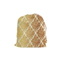 Vintage,gold,damask,floral,pattern,elegant,chic,beautiful,victorian,modern,trendy Drawstring Pouches (Medium)  View1
