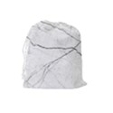 White Background Pattern Tile Drawstring Pouches (Large)  View2
