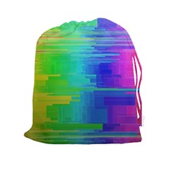 Colors Rainbow Chakras Style Drawstring Pouches (xxl) by Celenk