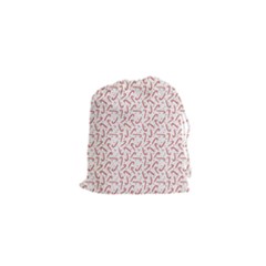 Candy Cane Drawstring Pouches (xs)  by patternstudio