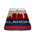 Oklahoma City Retro Skyline Fitted Sheet (Full/ Double Size) View1