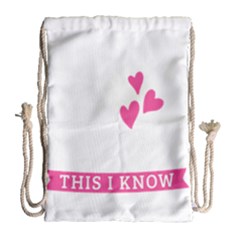 Jesus Loves Me [converted] Drawstring Bag (large) by clothcarts