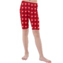 Patriotic Red White Blue Usa Kids  Mid Length Swim Shorts View1