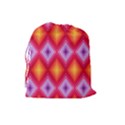 Texture Surface Orange Pink Drawstring Pouches (Large)  View2