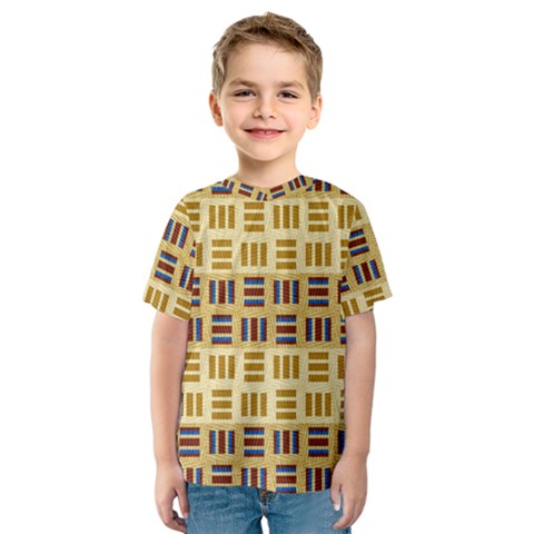 Textile Texture Fabric Material Kids  Sport Mesh Tee by Celenk