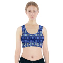 Textiles Texture Structure Grid Sports Bra With Pocket by Celenk