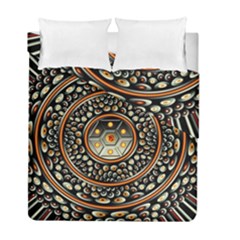 Dark Metal And Jewels Duvet Cover Double Side (full/ Double Size) by linceazul