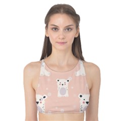 Cute Polar Bear Pattern Tank Bikini Top by Bigfootshirtshop