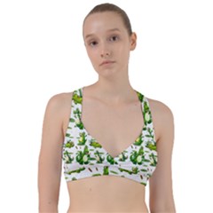 Crocodiles In The Pond Sweetheart Sports Bra by Bigfootshirtshop